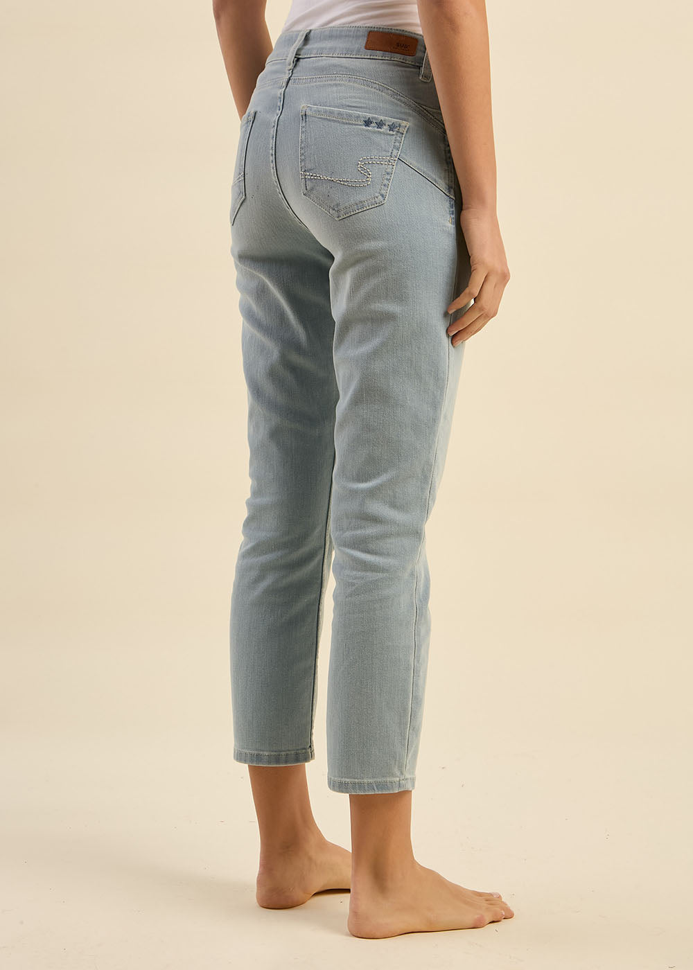 Jean slim 7/8 cinq poches