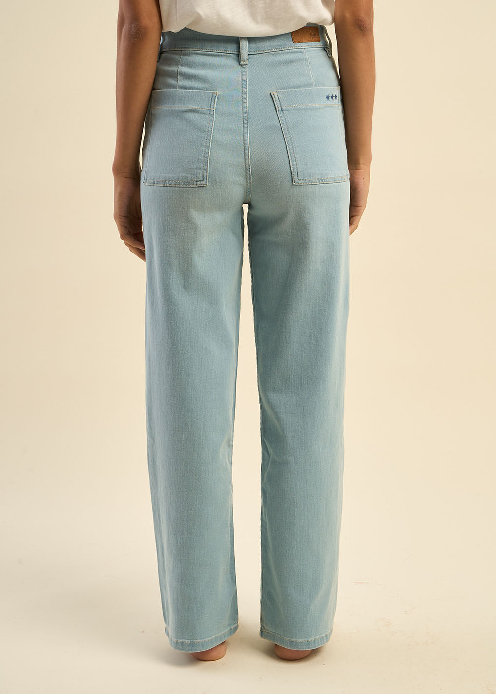 Jean large taille haute