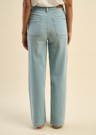 Jean large taille haute