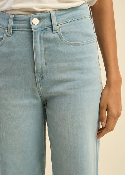 Jean large taille haute