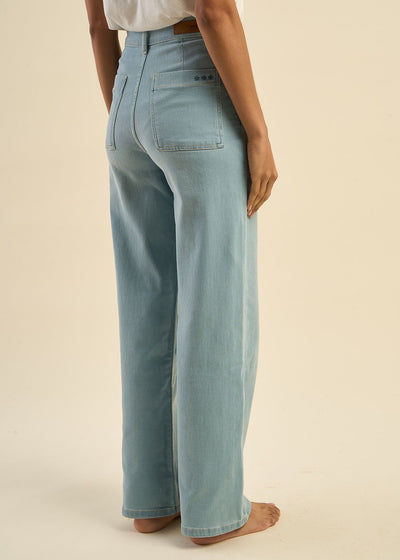 Jean large taille haute