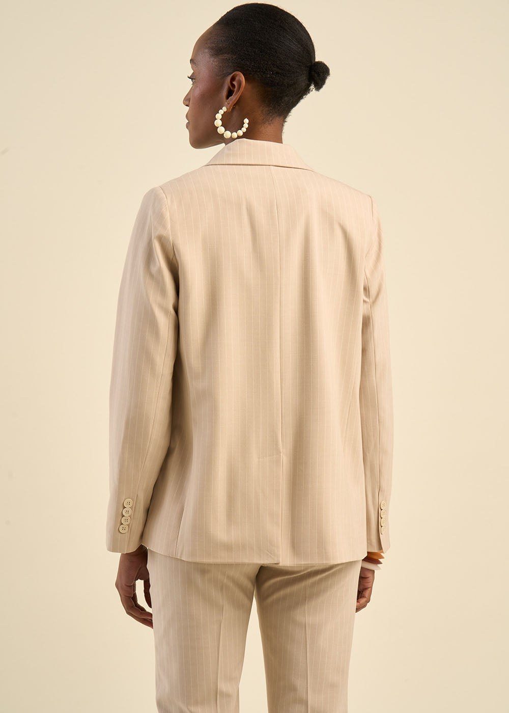 Veste de tailleur à rayures