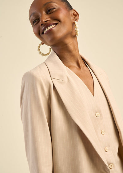 Veste de tailleur à rayures
