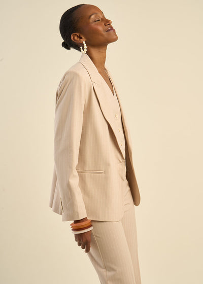 Veste de tailleur à rayures