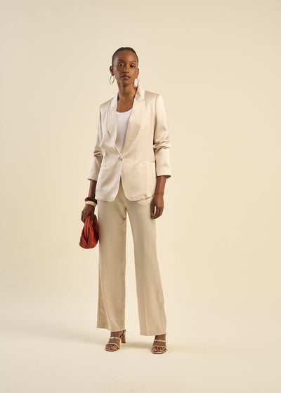 Pantalon satiné
