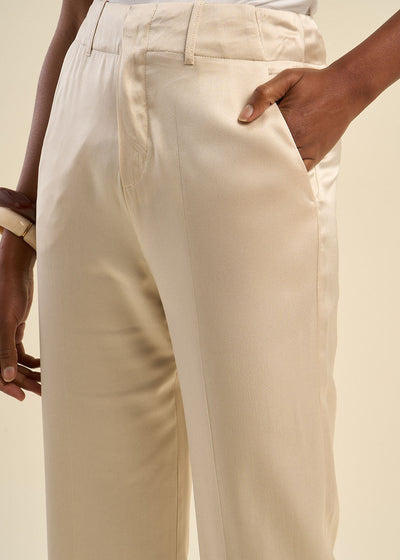 Pantalon satiné