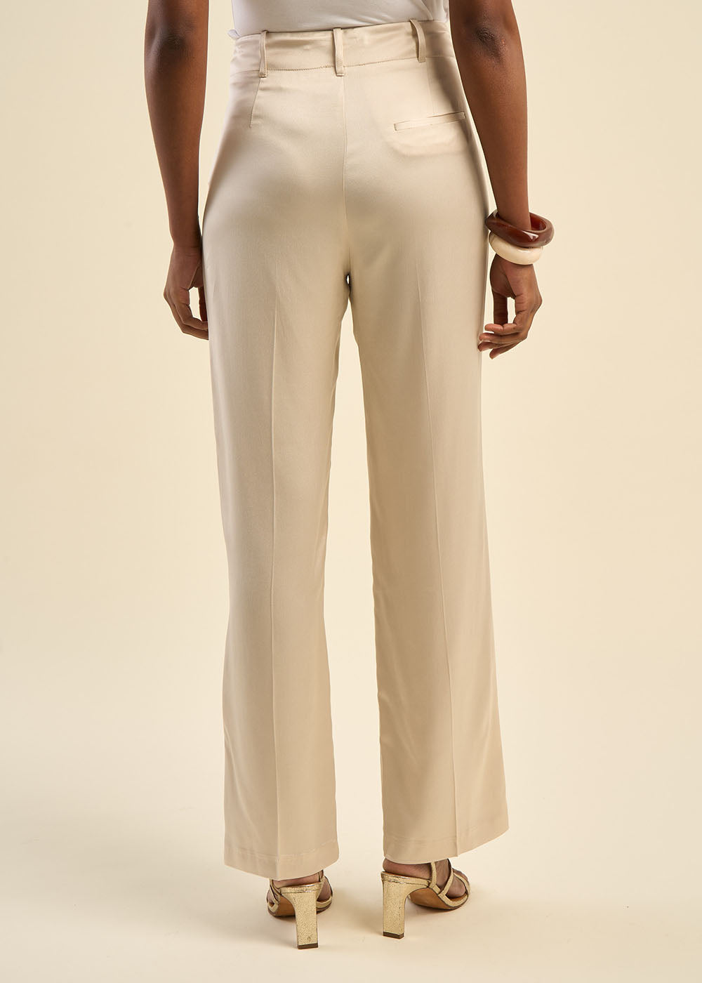 Pantalon satiné
