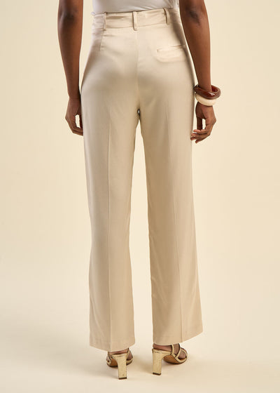 Pantalon satiné