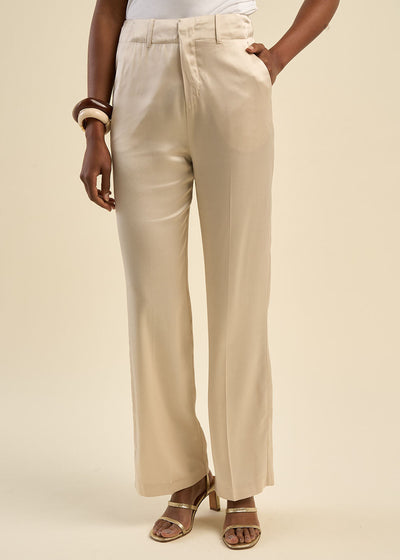Pantalon satiné