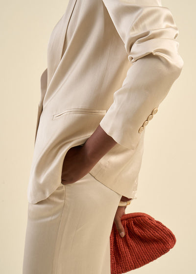 Pantalon satiné