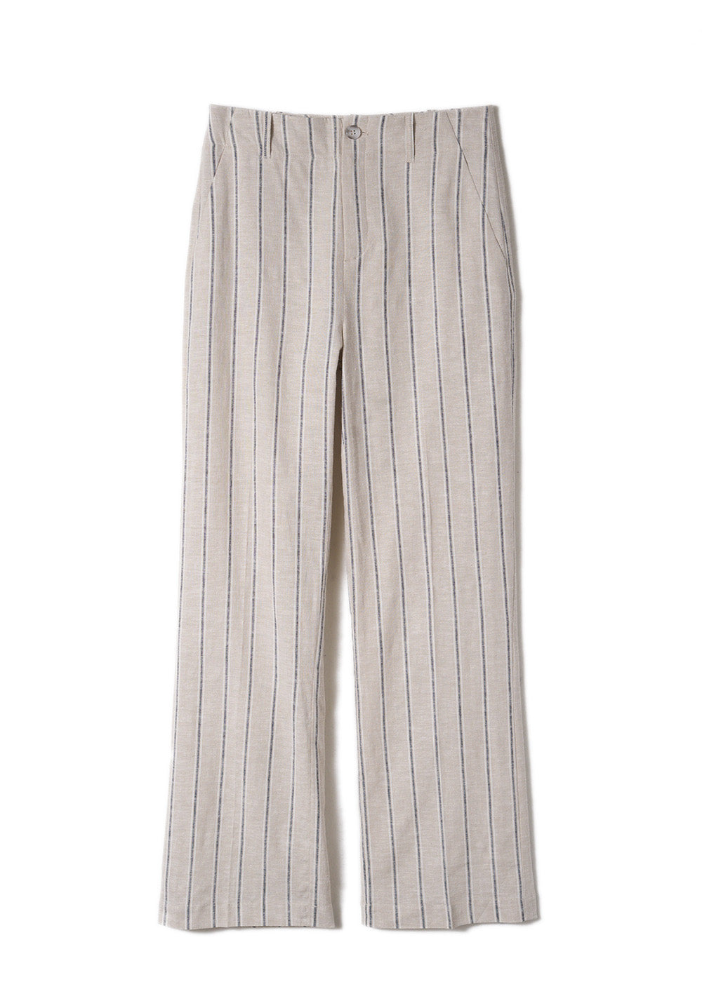 Pantalon large et habillé à fines rayures