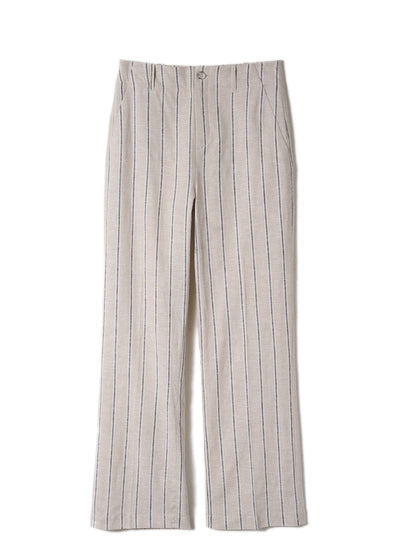 Pantalon large et habillé à fines rayures