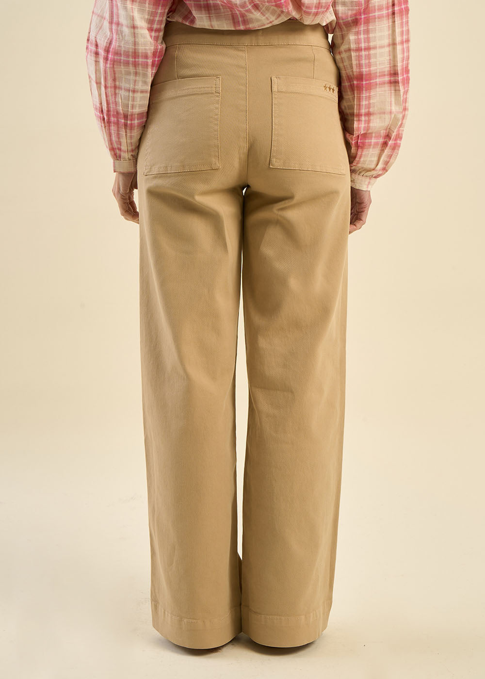 Pantalon droit à pont