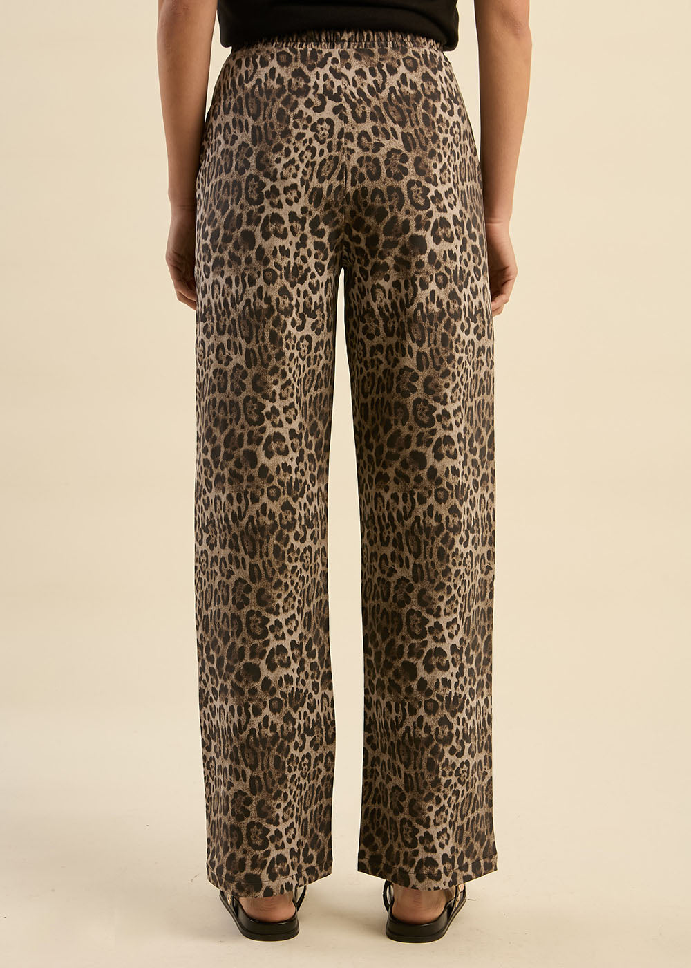 Pantalon fluide imprimé jaguar