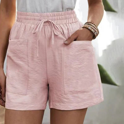 Smavia | Short à Taille Haute Pour Femmes | Noir