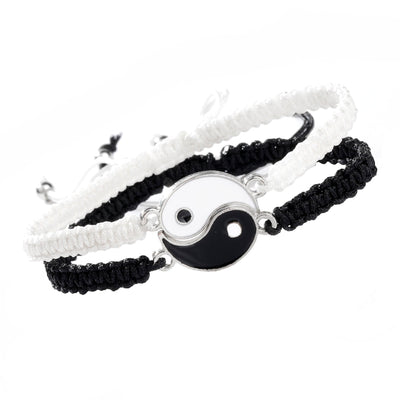Bracelets Yin Yang d’amitié – Lot de 2 réglables