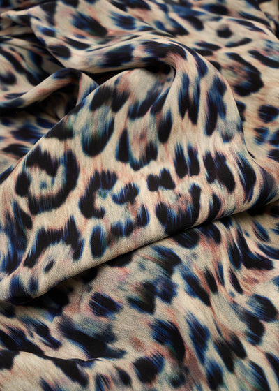Blouse fluide imprimée léopard