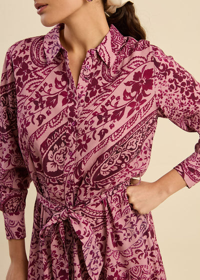 Robe courte à motifs