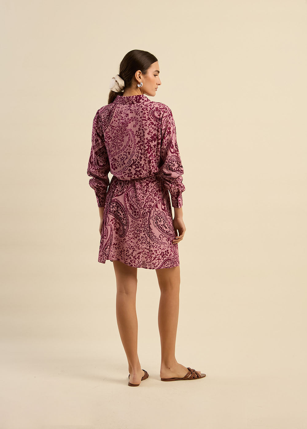 Robe courte à motifs