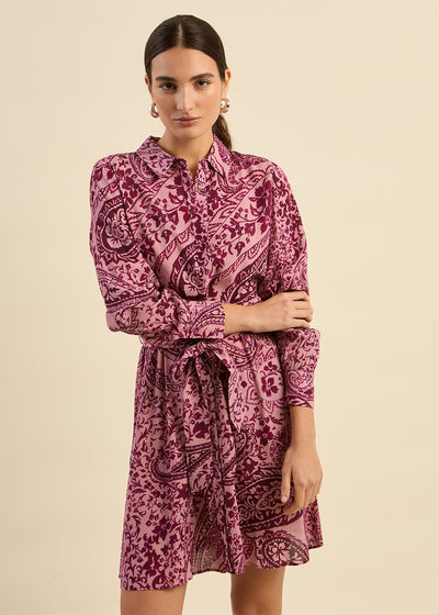 Robe courte à motifs