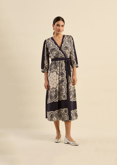 Robe Longue à motifs paisley