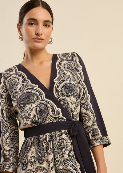 Robe Longue à motifs paisley
