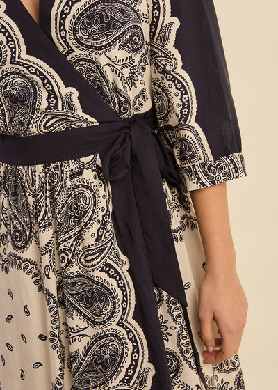 Robe Longue à motifs paisley