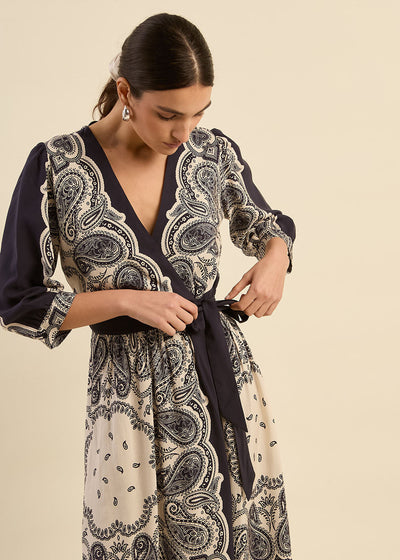 Robe Longue à motifs paisley