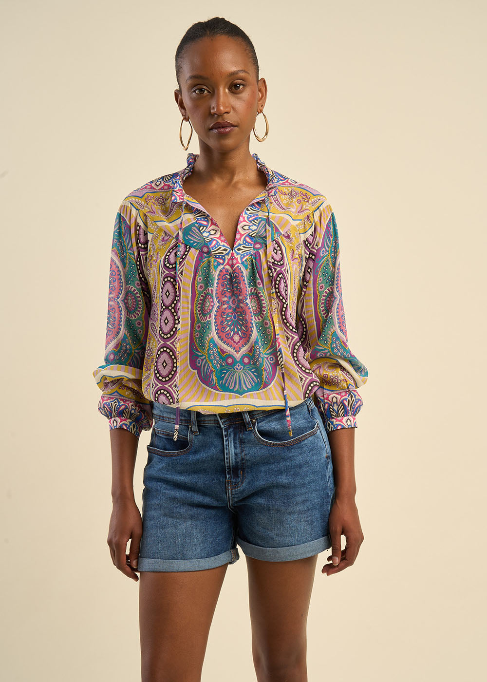Blouse imprimé foulard