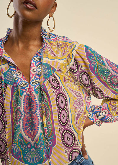 Blouse imprimé foulard