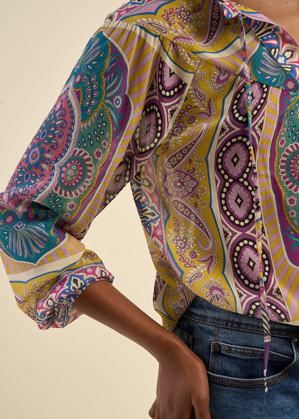 Blouse imprimé foulard