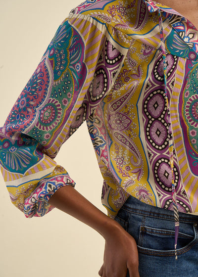 Blouse imprimé foulard