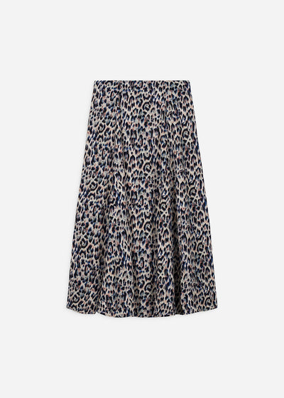 Jupe fluide imprimé animalier