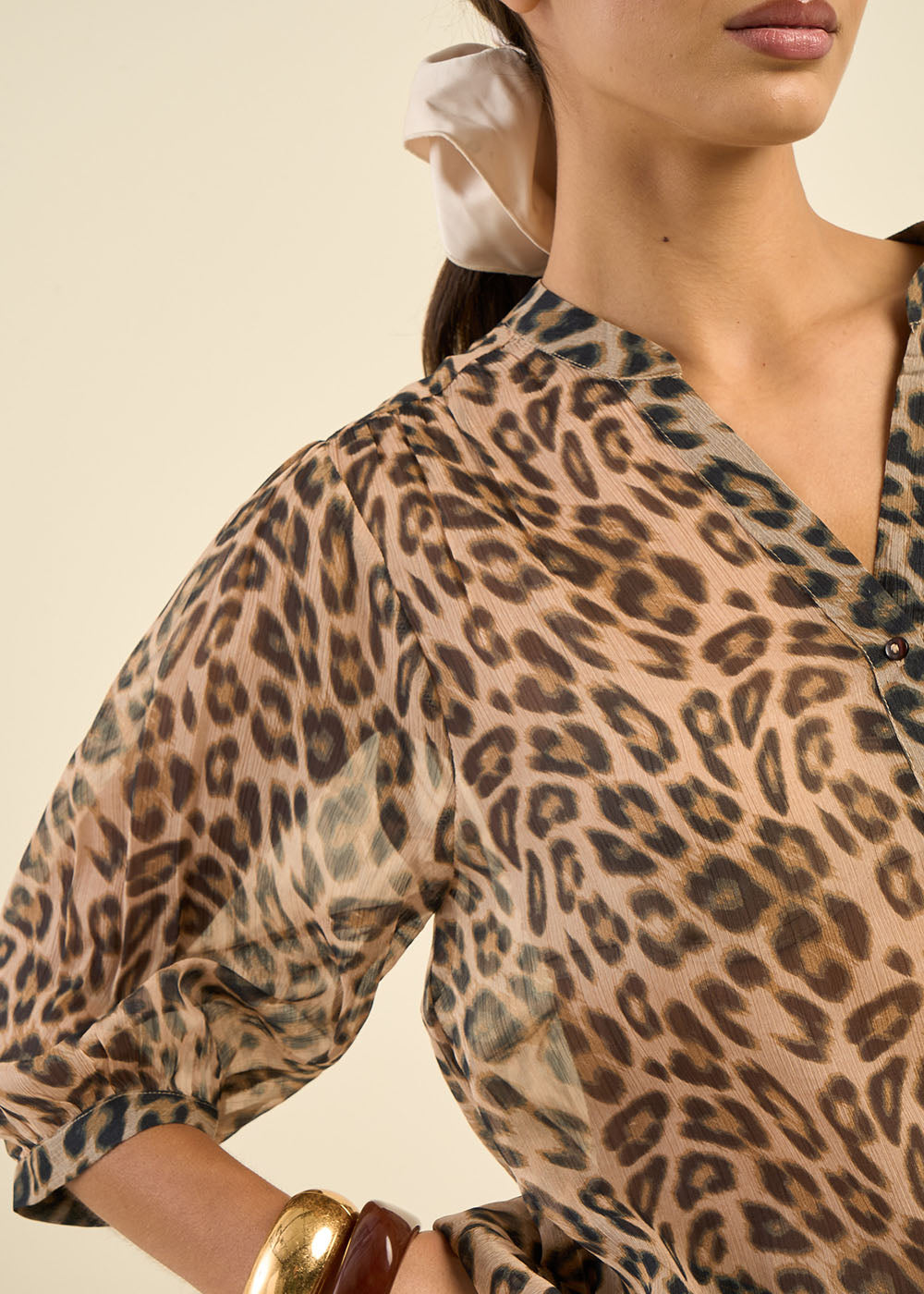 Chemisier imprimé animalier