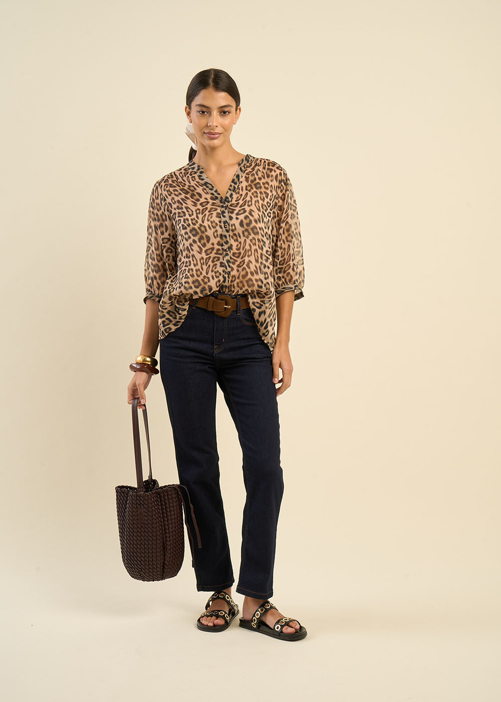 Chemisier imprimé animalier