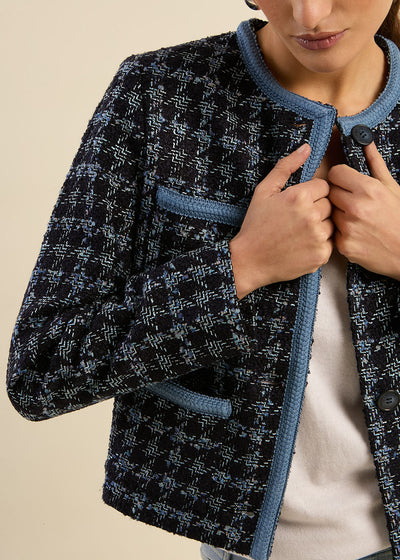 Veste courte en tweed