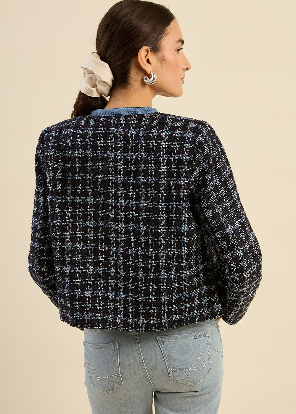 Veste courte en tweed