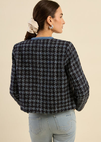 Veste courte en tweed