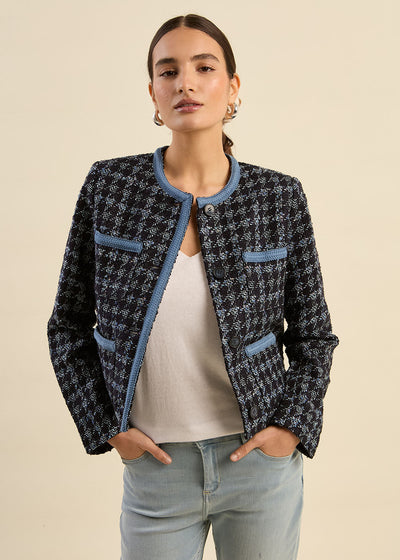 Veste courte en tweed