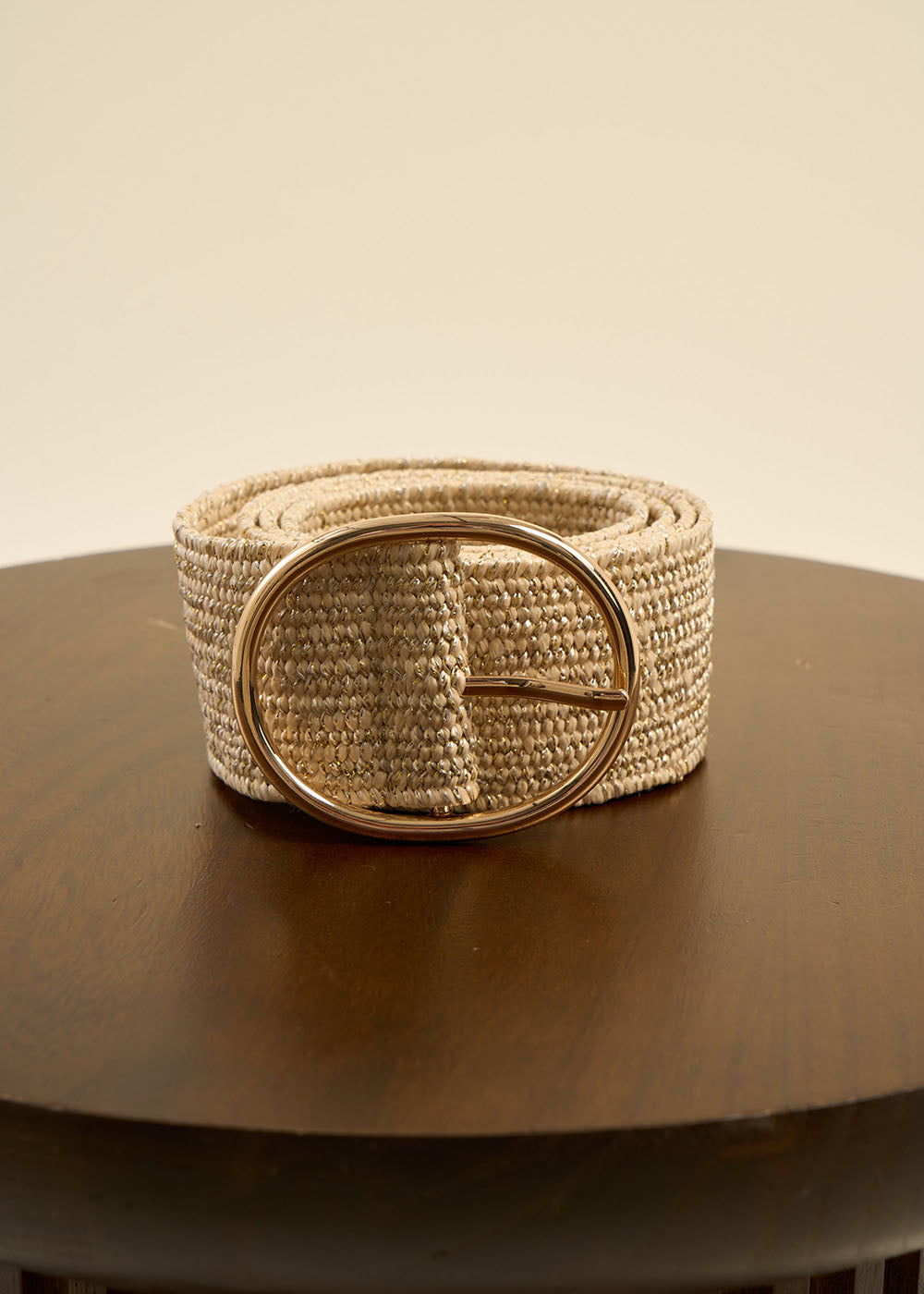 Ceinture en Rafia fil lurex