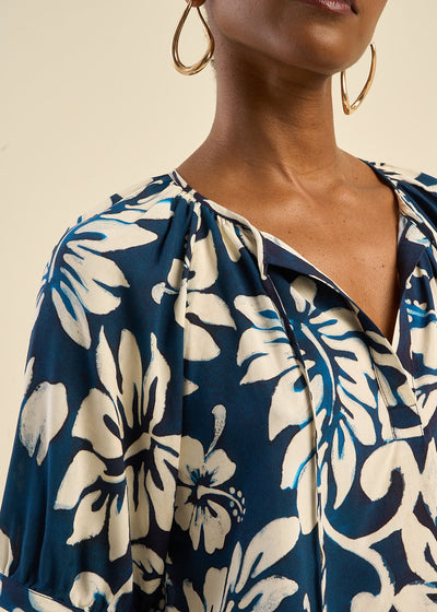 Blouse imprimé tropical