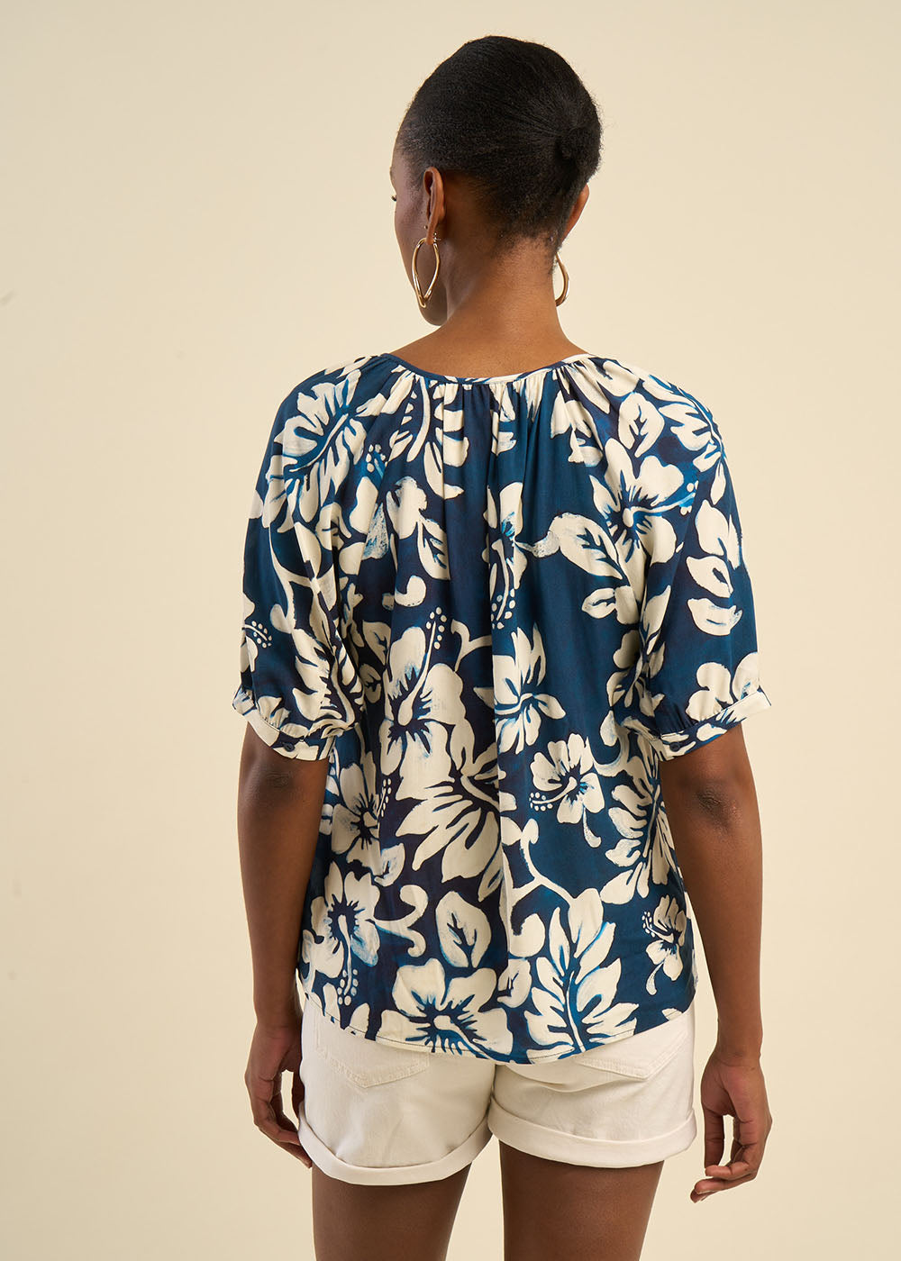 Blouse imprimé tropical