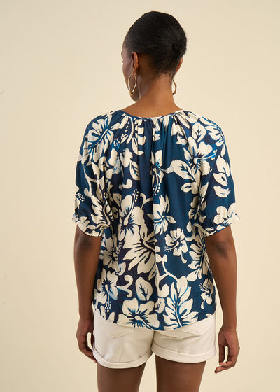 Blouse imprimé tropical