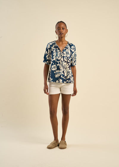 Blouse imprimé tropical