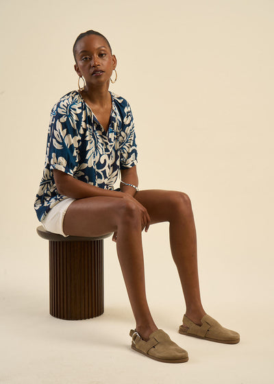 Blouse imprimé tropical