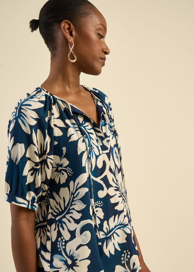 Blouse imprimé tropical