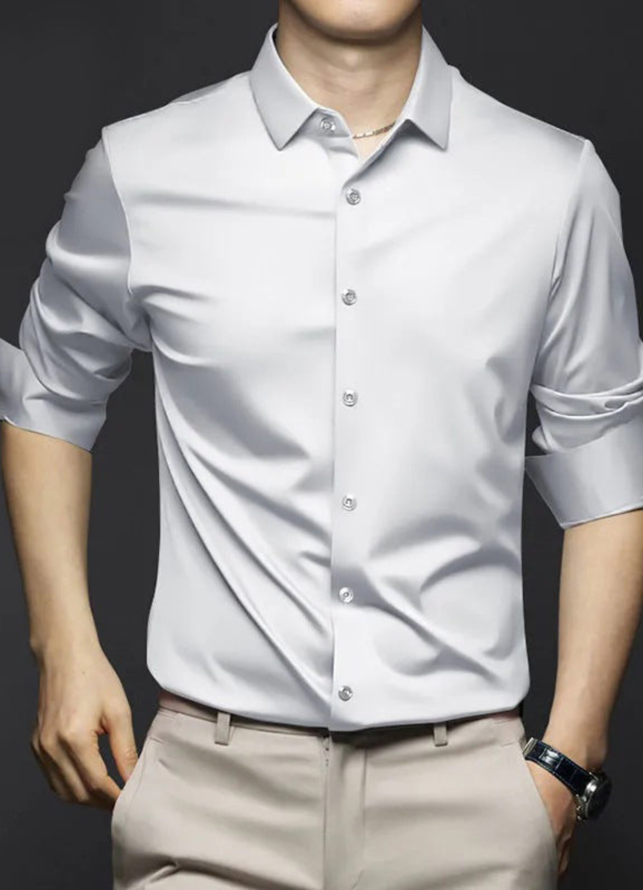 Tucker | Chemise Manche Longue Pour Hommes | Noir