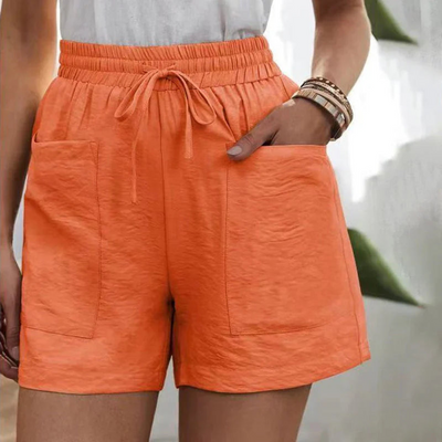 Smavia | Short à Taille Haute Pour Femmes | Noir