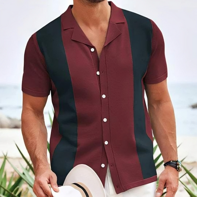 Ayub | Chemise à Manches Courtes Pour Hommes  | Noir
