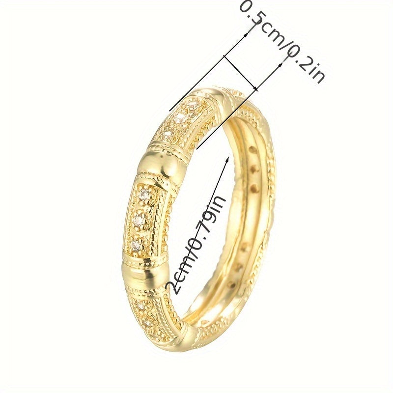Bague design élégante entièrement sertie de pierres précieuses